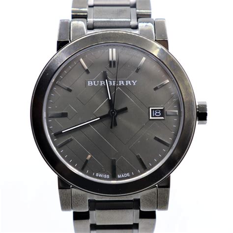 burberry men's the city swiss quartz watch 38mm|Burberry The City Men's Watch Gunmetal BU9007.